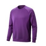 Rosso lava red men's tennis sweatshirt with classic fit cotton-poly blend