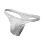 Men’s thong swimwear in light gray color