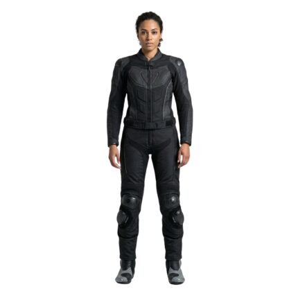 Model wearing Motorbike Suit Womens