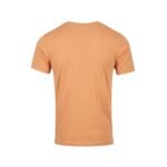 Peach crew neck t‑shirt shown from the back against a plain white background.