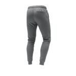 Back view of soccer sweat pants laid flat, showing the elastic waistband, relaxed seat, and tapered legs with cuffed ankles.