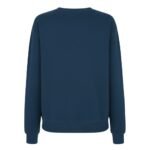 Back view of a women’s basketball sweatshirt laid flat, showing the full back panel, long sleeves, and ribbed hem.