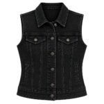 Womens Denim Vest |Modern Sleeveless Jean Waistcoat - Image 5