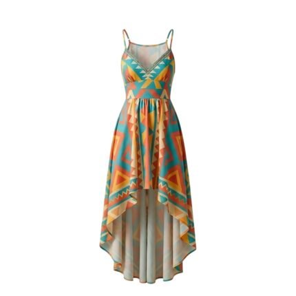 Front view of women’s sundress without model on white background