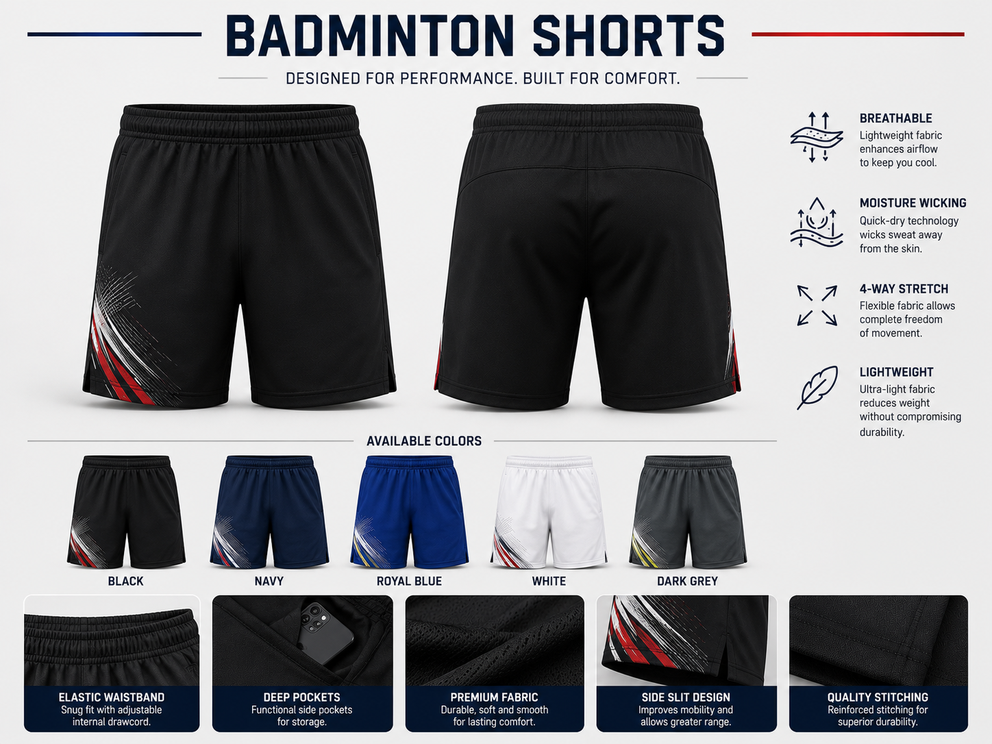 Badminton — badminton shorts manufacturer