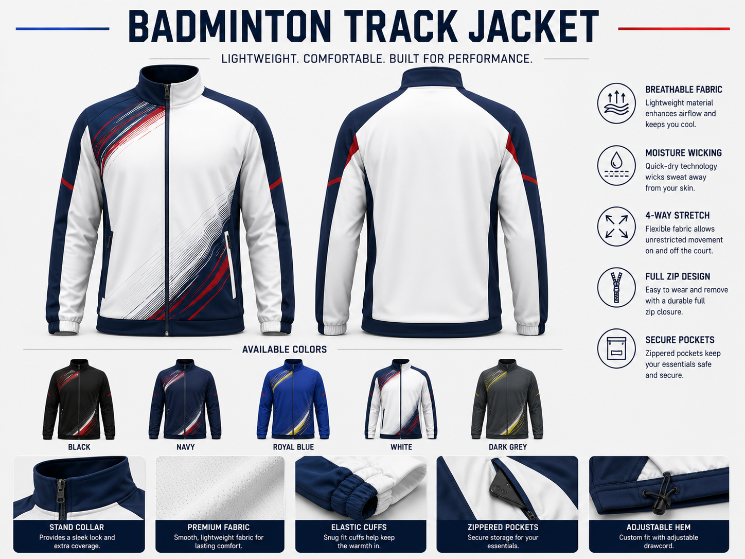 Badminton — badminton track jacket manufacturer