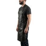 Black Leather Aprons | Durable  Full-Grain Work Apron - Image 4