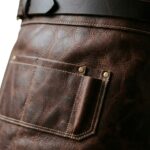 Brown Waist Leather Apron | Durable Heavy Duty Work Apron - Image 4
