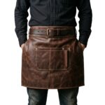 Brown Waist Leather Apron | Durable Heavy Duty Work Apron - Image 2