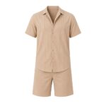 Classic Co Ord Set for Men | Soft Versatile Cuban Collar Beach
