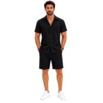 Classic Co Ord Set for Men | Soft Versatile Cuban Collar Beach - Image 7