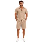 Classic Co Ord Set for Men | Soft Versatile Cuban Collar Beach - Image 2