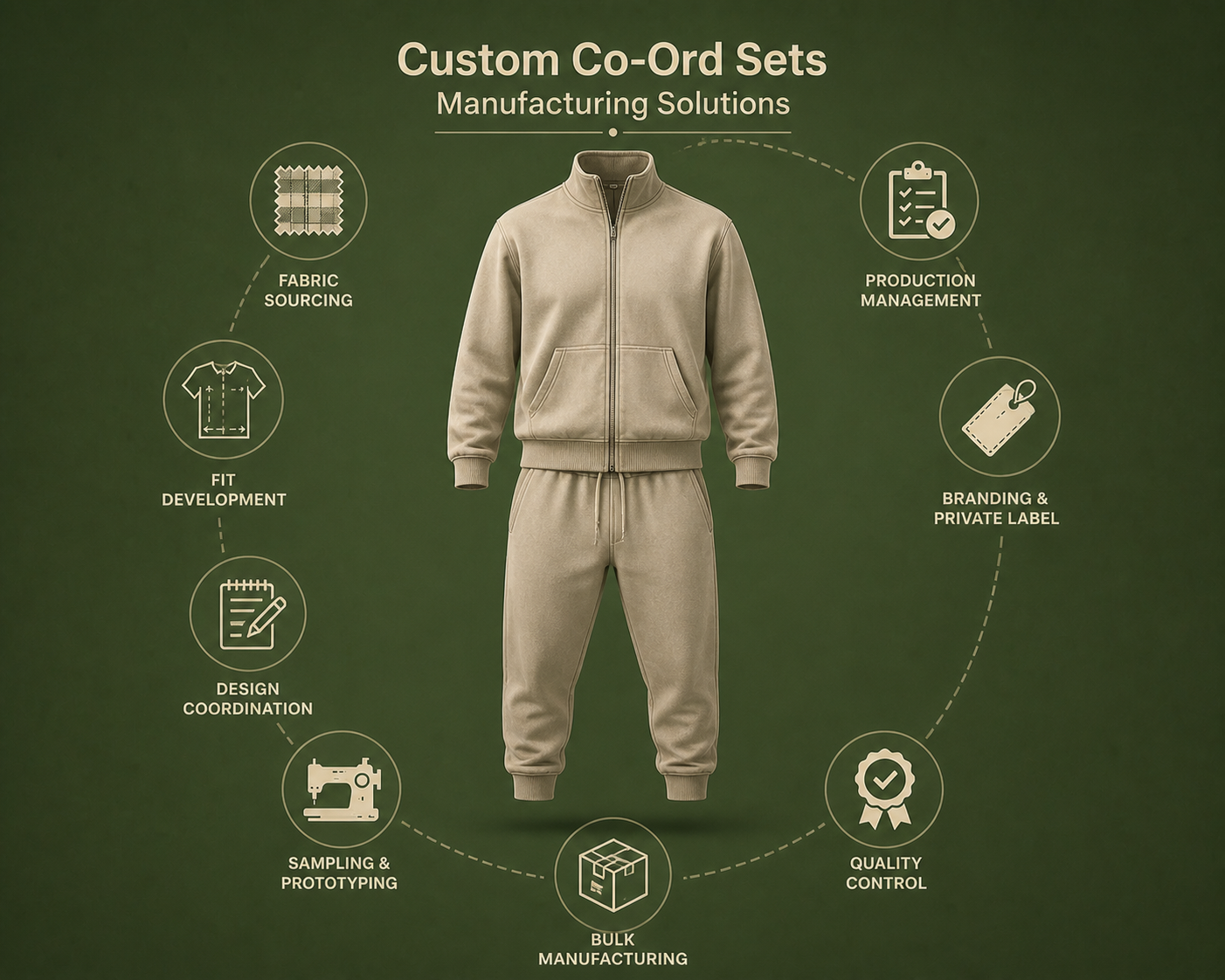Co-Ord Set Manufacturing Solutions – Custom co-ord set wholesale manufacturing by Eco Jersey