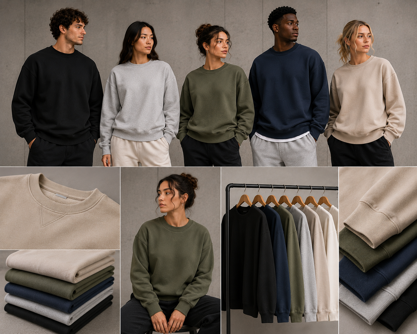 Crewneck Sweatshirt Manufacturer – Custom crewneck sweatshirts wholesale by Eco Jersey