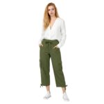 Cropped Cargo Pants | Stylish Relaxed Fit Utility Bottoms - Image 2