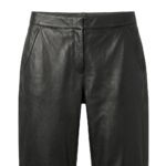 Cropped Leather Pants | Stylish Relaxed Fit Leather Bottoms - Image 5