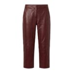 Cropped Leather Pants | Stylish Relaxed Fit Leather Bottoms - Image 6