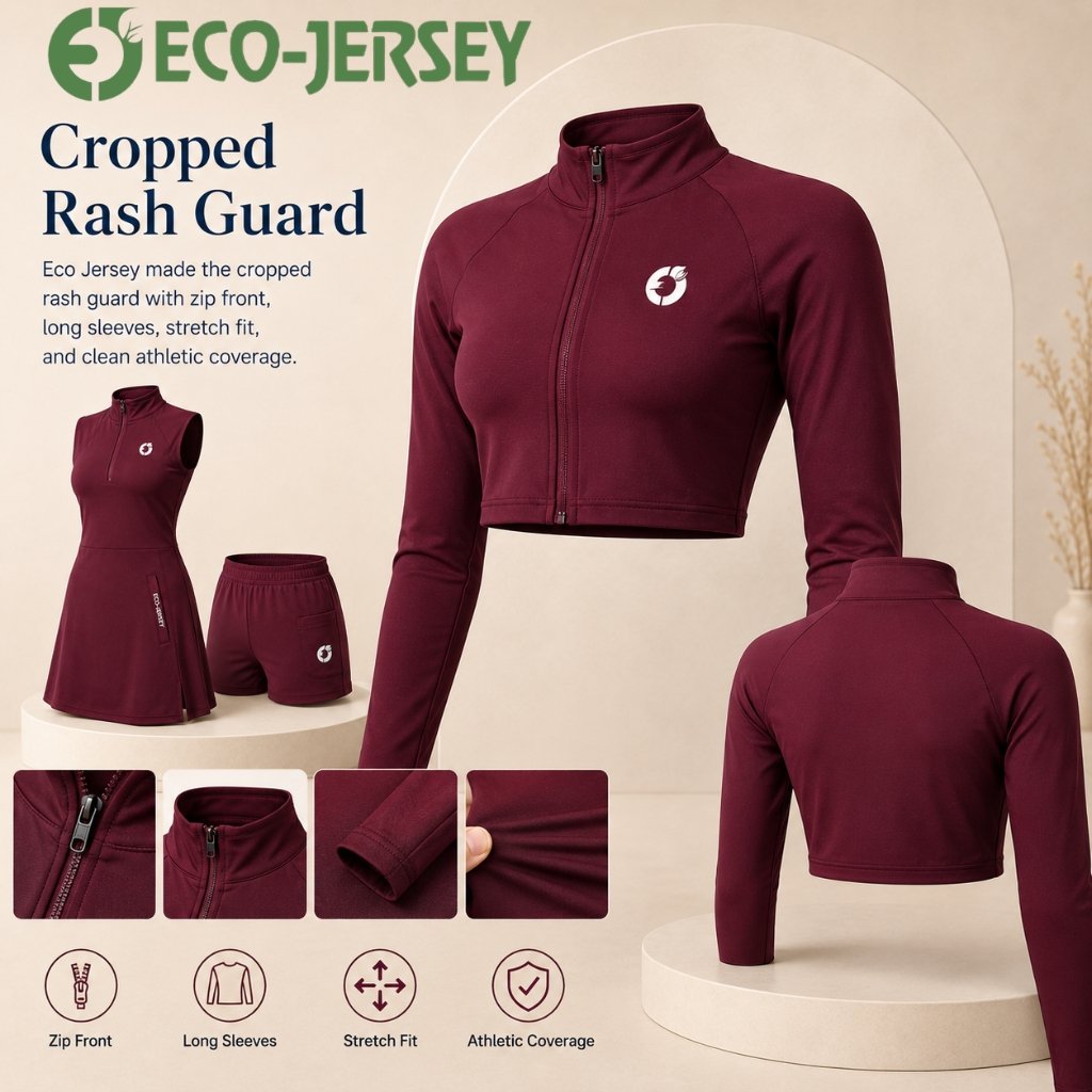 Women’s 3-Piece Sports Pivot Dress Set — cropped rash guard