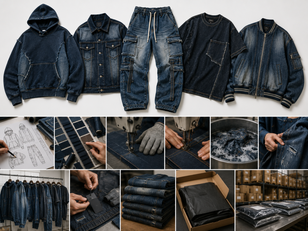 Custom Denim Streetwear Manufacturing Solutions – Wholesale denim streetwear manufacturing by Eco Jersey