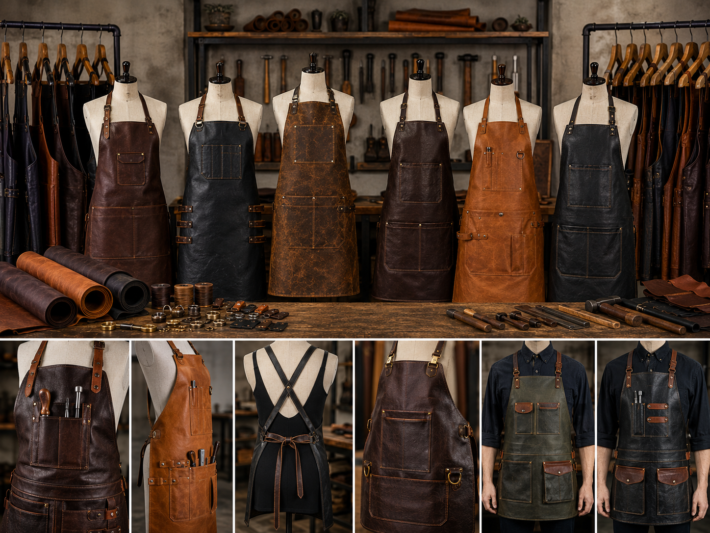 Custom Leather Aprons We Manufacture – Premium custom leather apron styles by Eco Jersey