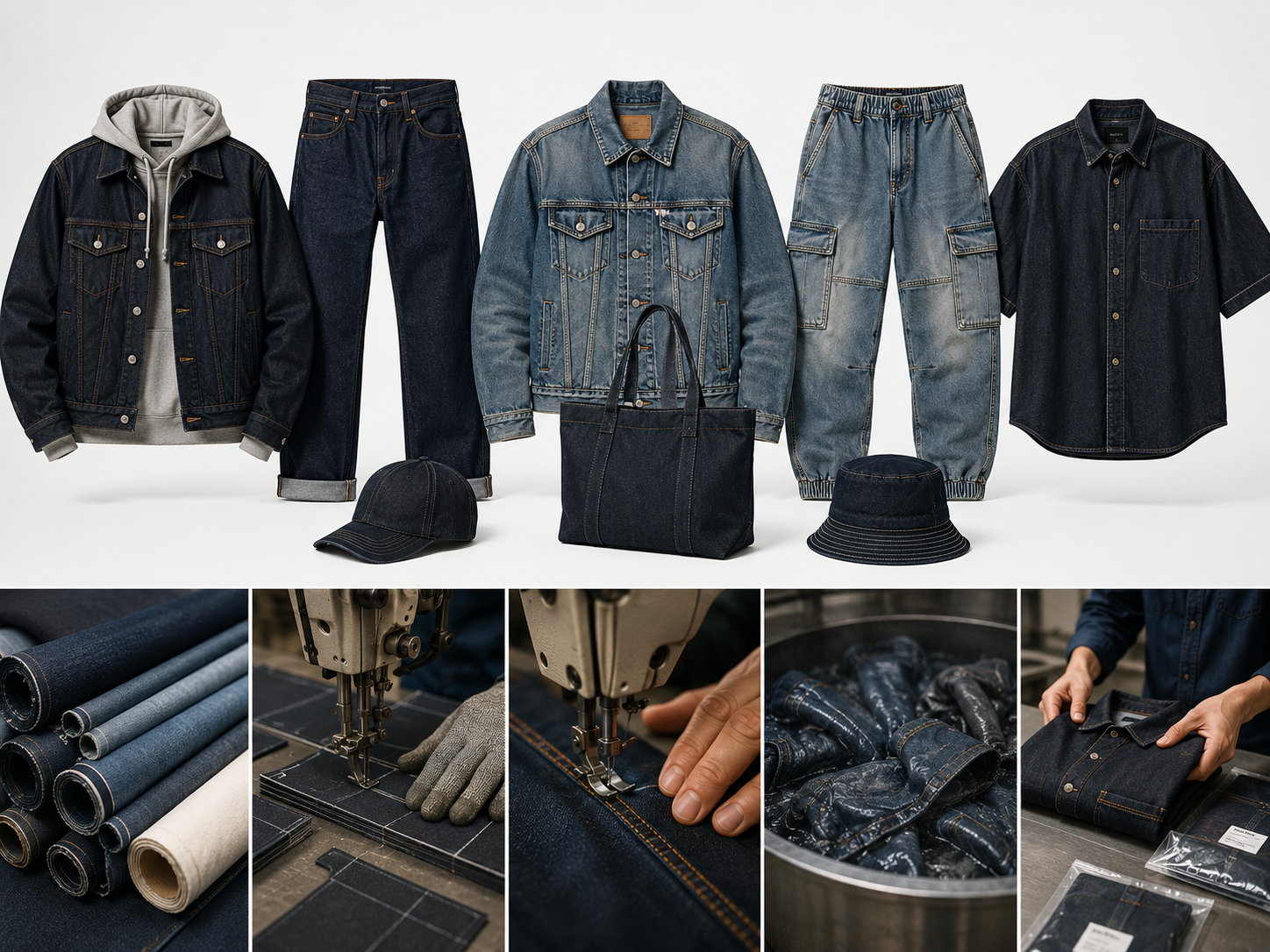 Denim Streetwear Manufacturing Range – Custom streetwear denim clothing wholesale by Eco Jersey