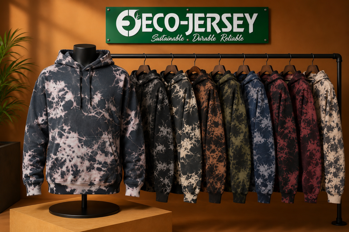 Featured image - Tie Dye Acid Wash Hoodie by Eco Jersey