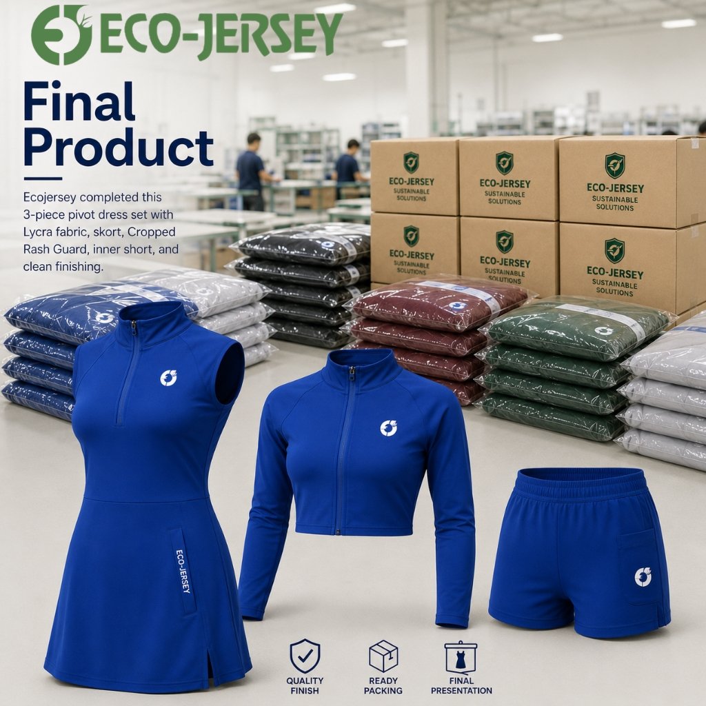 Women’s 3-Piece Sports Pivot Dress Set — finished product