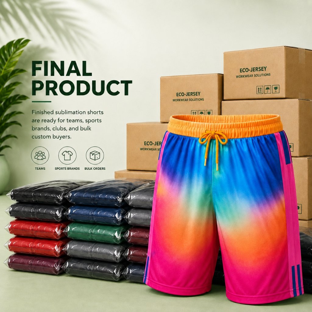 Sublimation Shorts — finished product