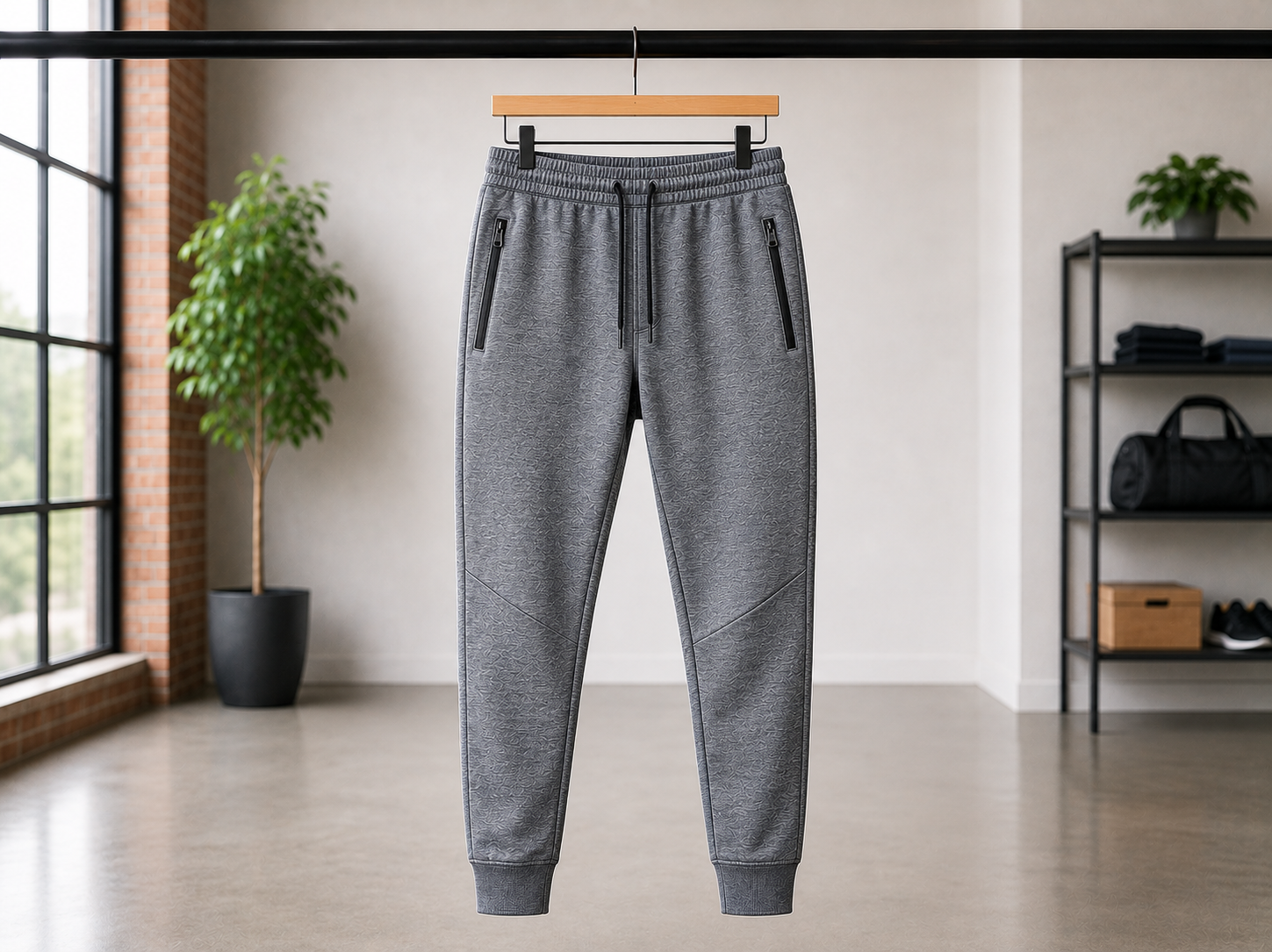 Custom fitness joggers and training pants manufacturer — B2B wholesale production of gym joggers, sweatpants, and athletic training trousers with performance fabric for sportswear brands