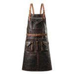 Full Grain Leather Aprons | Durable Work Apron with Canvas