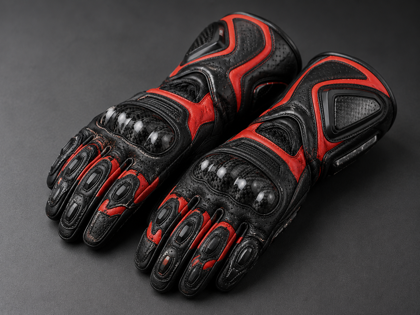 motorbike Gloves — gauntlet race gloves