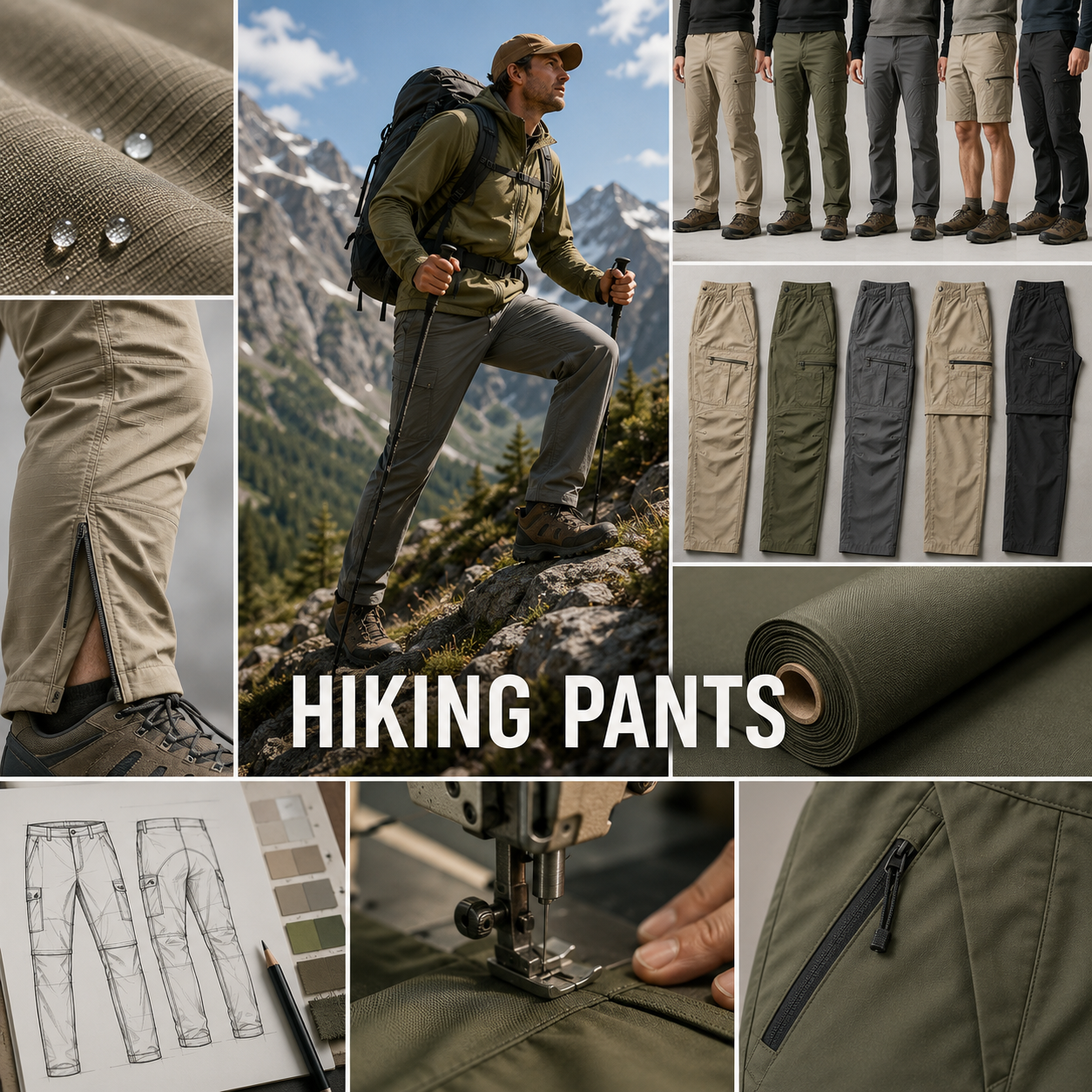 Custom hiking pants manufacturer - wholesale B2B production of outdoor trekking and trail trousers