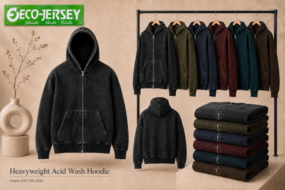 Heavyweight Acid Wash Hoodie.