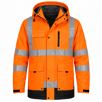 High Visible waterproof jacket-orange colored
