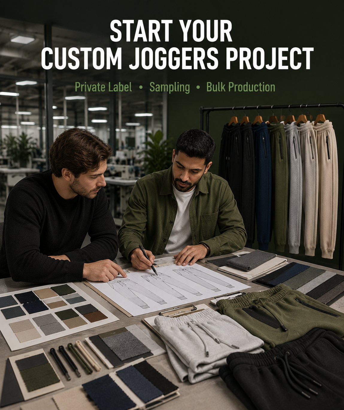 Jogger Project Sample – Custom jogger project showcase by Eco Jersey