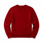 Cut out on transparent background for the Men's Knitted Sweater e-commerce product page