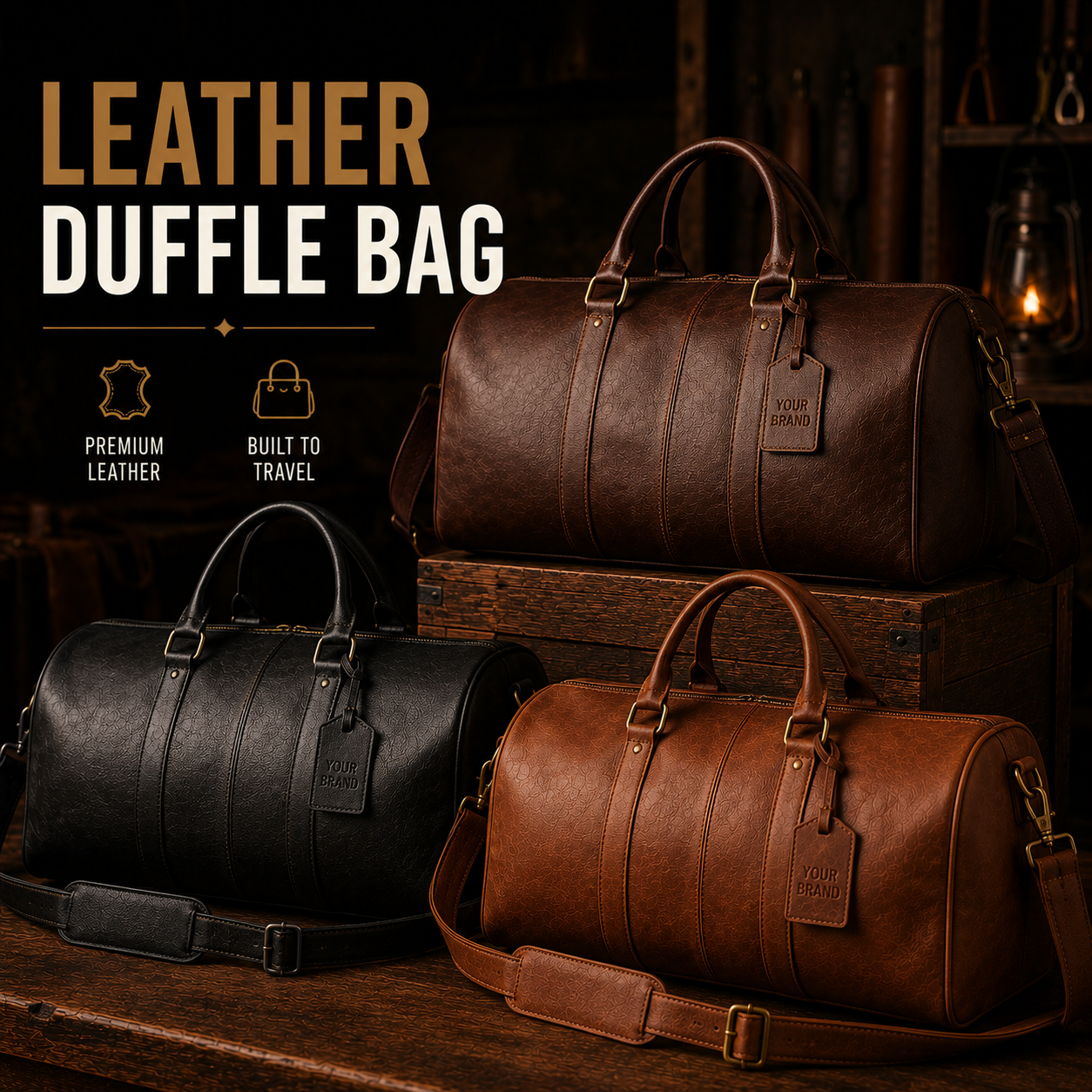 Leather Duffle Bag Manufacturer – Custom leather duffle bags wholesale by Eco Jersey