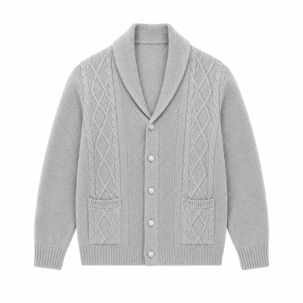 Mens knitted cardigan