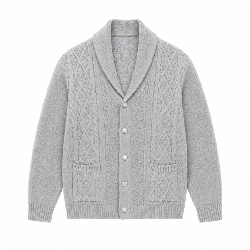 Mens knitted cardigan
