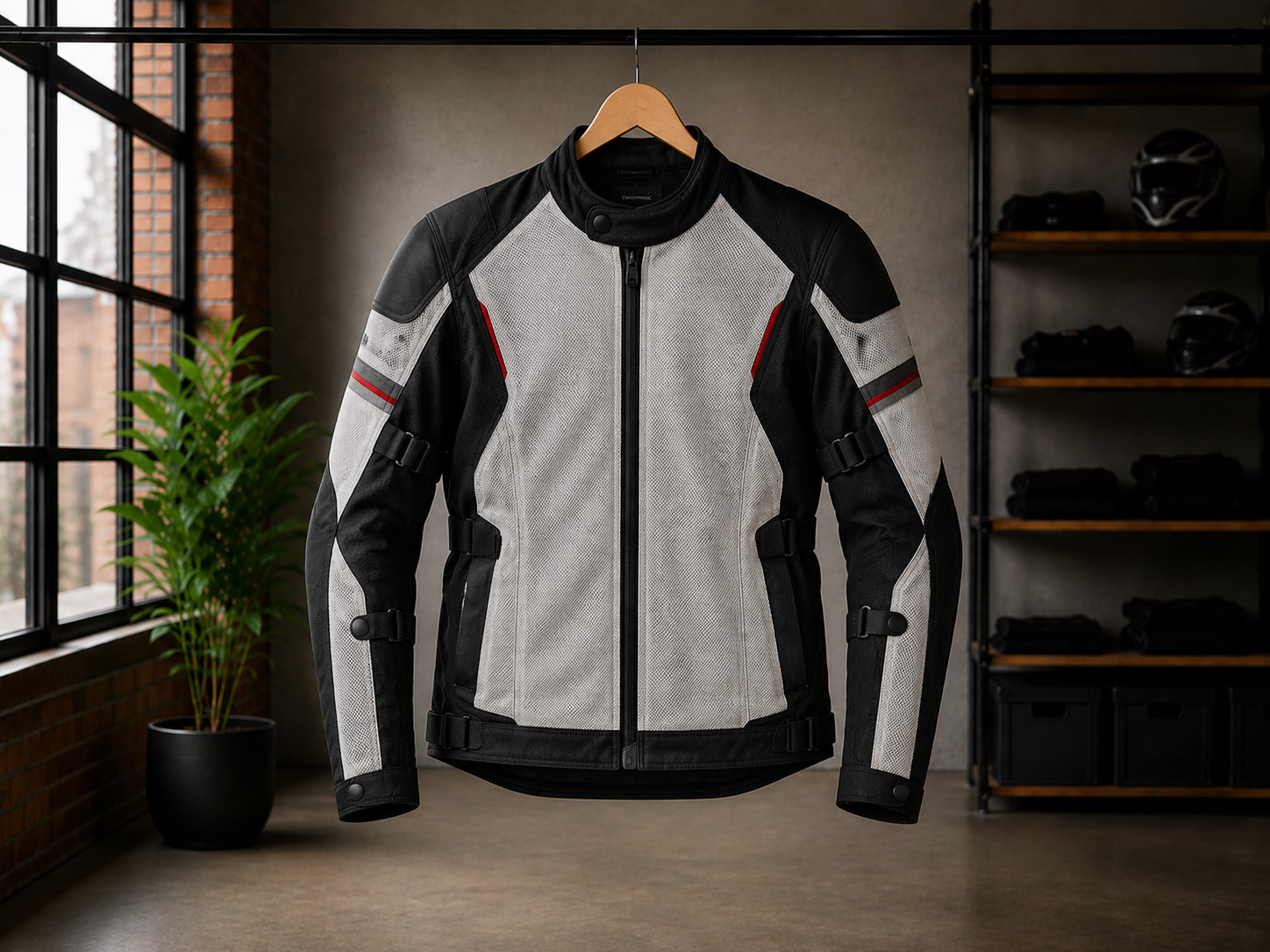 Mesh fabric texture of Motorcycle Jackets