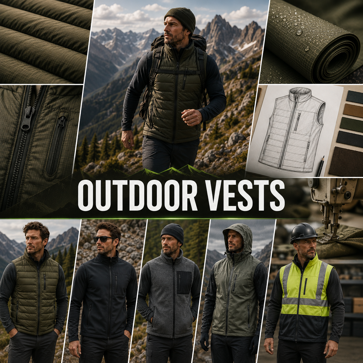Custom outdoor vests manufacturer - wholesale B2B production of hunting, hiking, and tactical vests