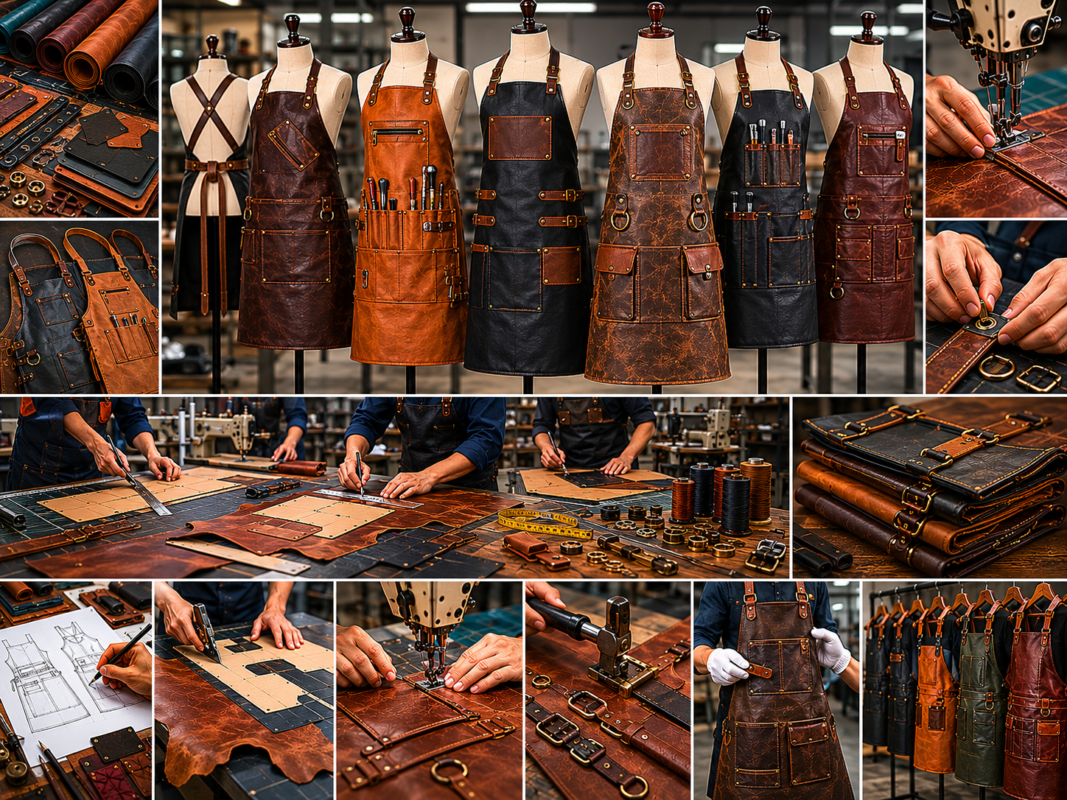 Our Leather Aprons Manufacturing Capabilities – Custom leather apron production features by Eco Jersey