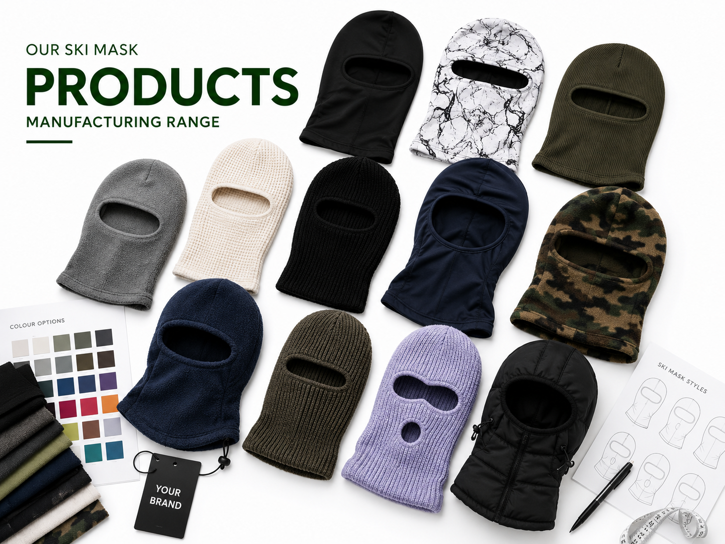 Custom outdoor ski masks manufacturer - wholesale B2B production of performance ski masks for winter sports