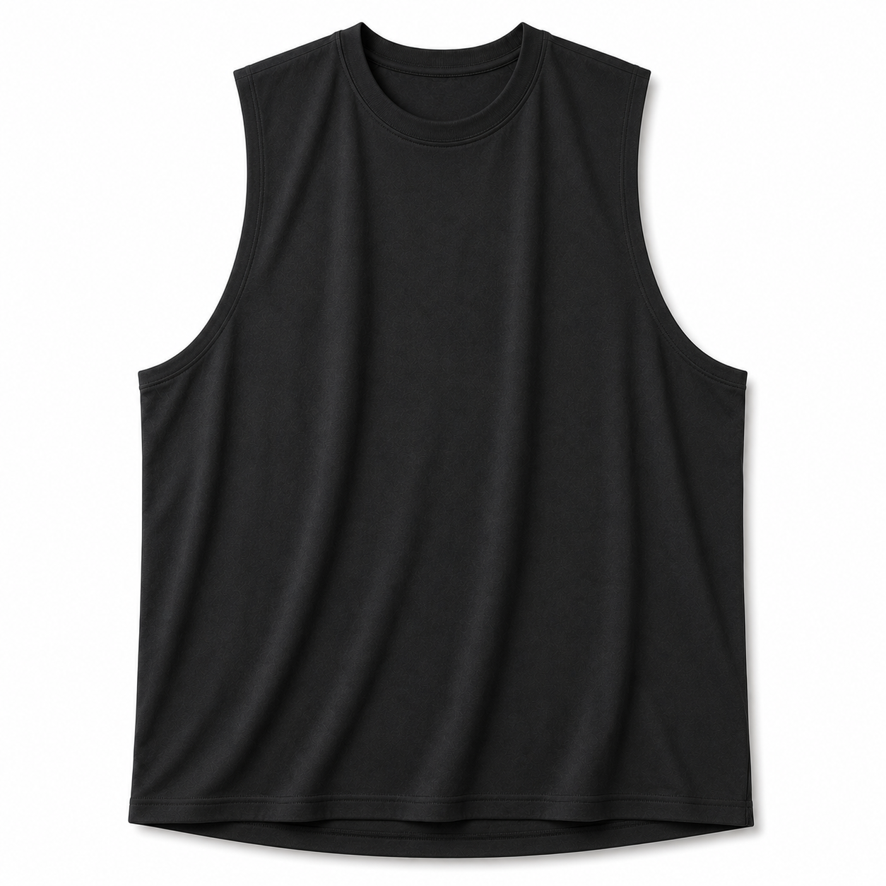Custom oversized tank tops manufacturer showing a unisex oversized drop shoulder tank top for streetwear brands, casual apparel retailers, and fashion labels