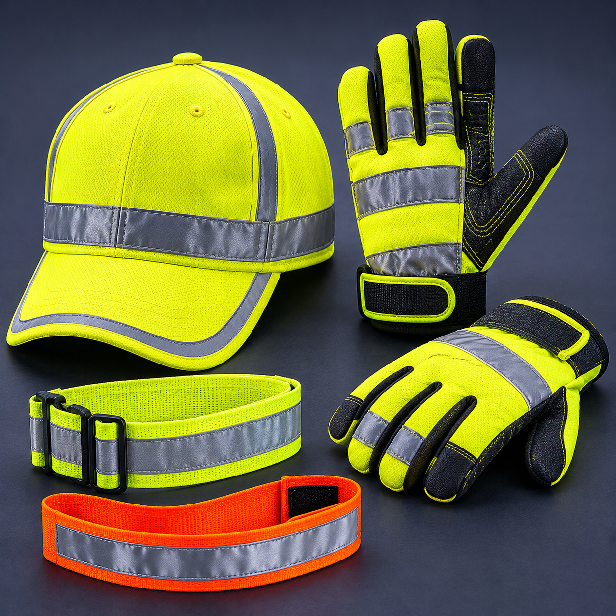 Reflective tape detail on High Visibility Workwear
