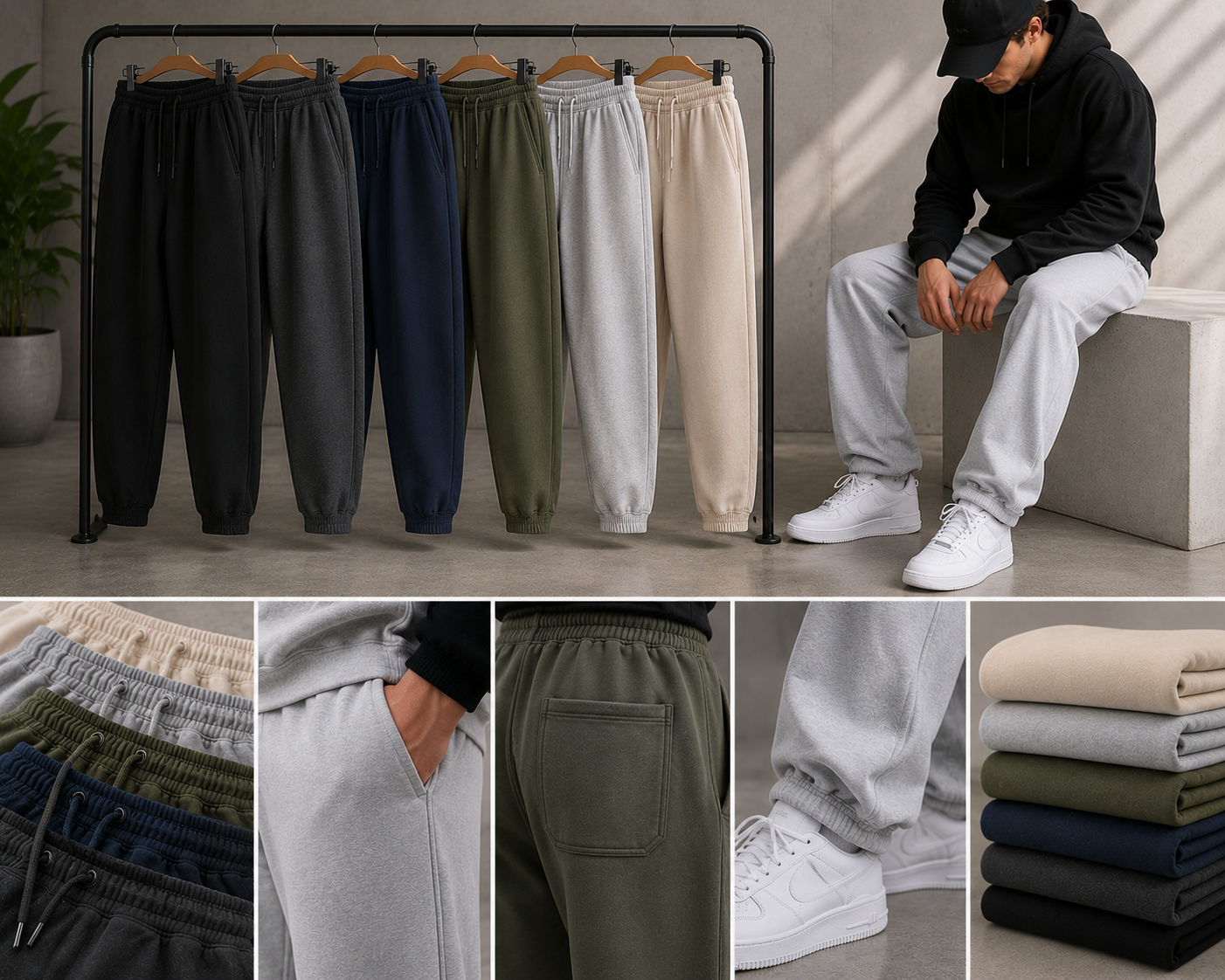 Relaxed Fit Joggers Manufacturer – Custom relaxed fit joggers wholesale by Eco Jersey