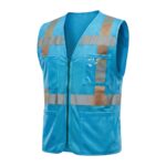 Safety Vest for Construction Wear in Blue