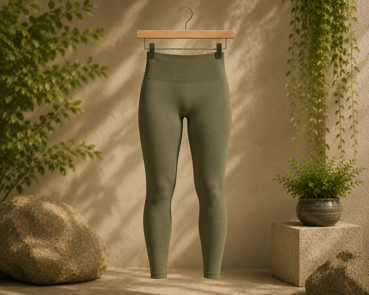 Custom seamless leggings manufacturer showing women's seamless high-waist performance leggings for yoga, fitness brands, and activewear retailers