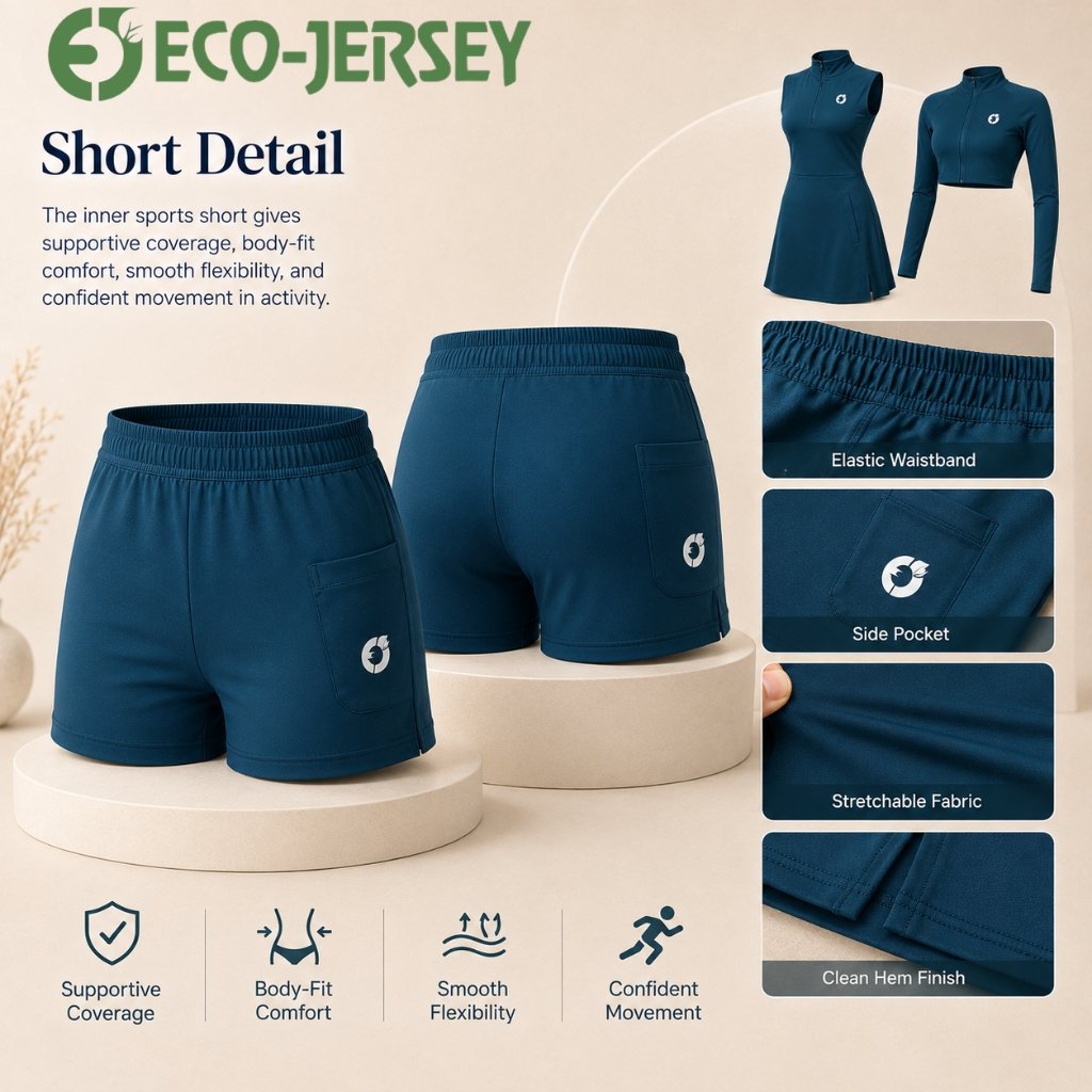 Women’s 3-Piece Sports Pivot Dress Set — short detail