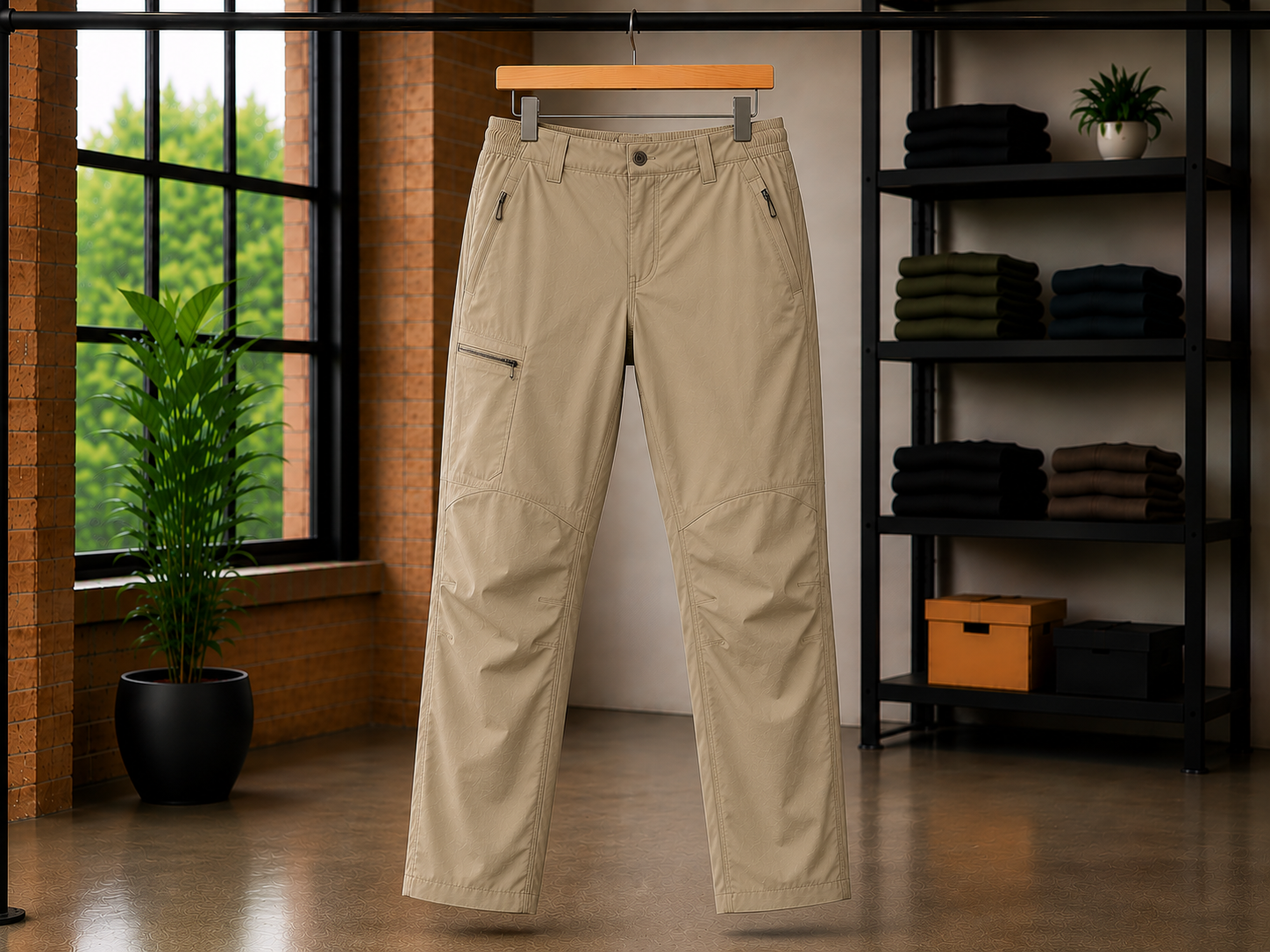 Softshell hiking pants with wind and water resistance for cold weather trekking and mountain climbing